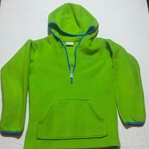 Columbia Kids Bright Green Fleece Hoodie